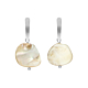 Mix & match oorbellen beige steen