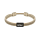 Naam armband heren beige