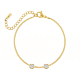 Loved ones armband 2 steentjes goudkleurig