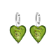 Oorbellen hartje groen