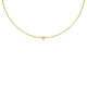 Loved ones ketting 1 steentje goudkleurig
