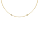 Loved ones ketting 2 steentjes goudkleurig