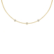 Loved ones ketting 3 steentjes goudkleurig