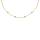 Loved ones ketting 4 steentjes goudkleurig