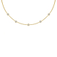 Loved ones ketting 5 steentjes goudkleurig