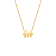 Ketting man vrouw en kind goudkleurig