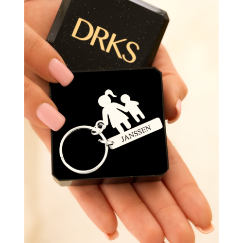 Sleutelhanger moeder en kind