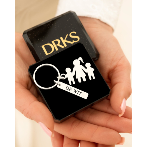 Sleutelhanger moeder en twee kinderen