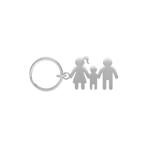Sleutelhanger man vrouw en kind