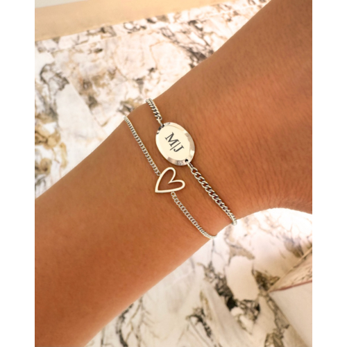 Armband met hartje