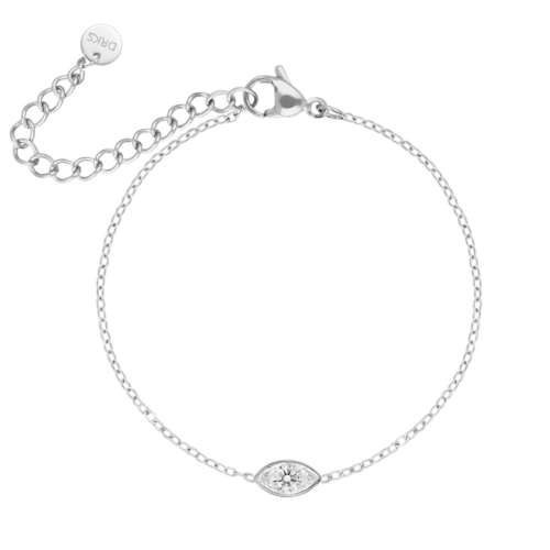Armband met druppel steentje