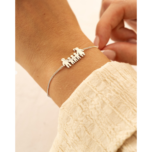 Armband man vrouw en drie kinderen