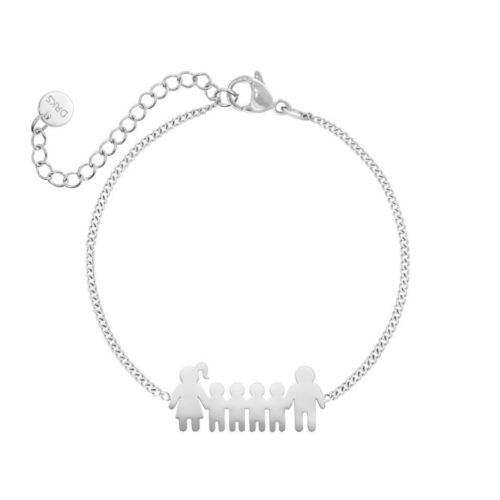 Armband man vrouw en vier kinderen