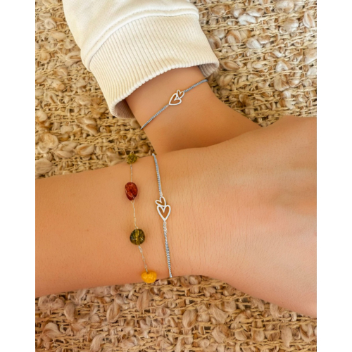 Kids armband double heart