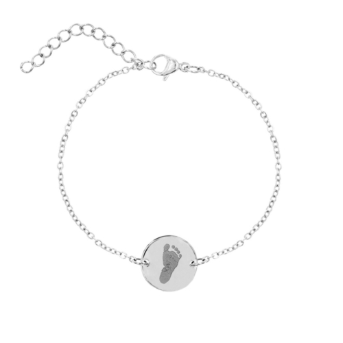 Graveerbare armband voetafdruk