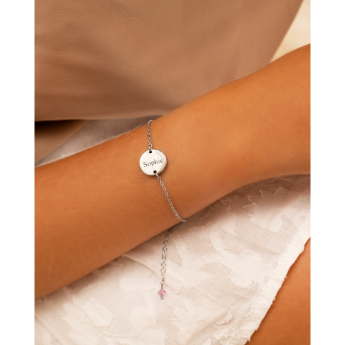 Graveerbare armband birthstone