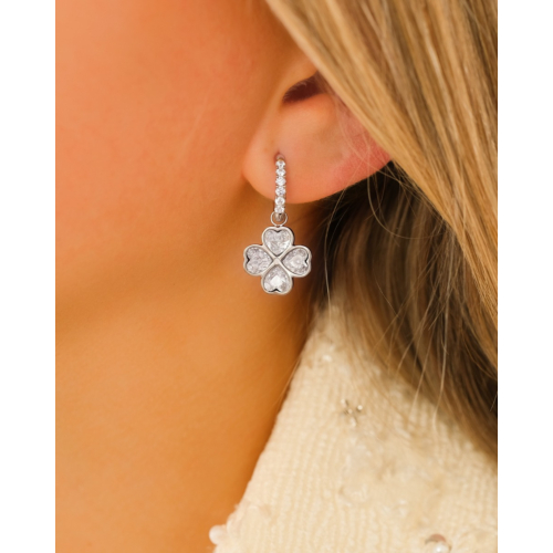 Lucky clover oorbellen