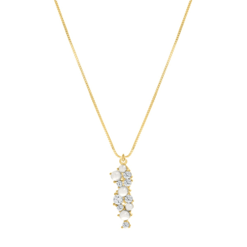 Bruidsketting cute pearls goudkleurig