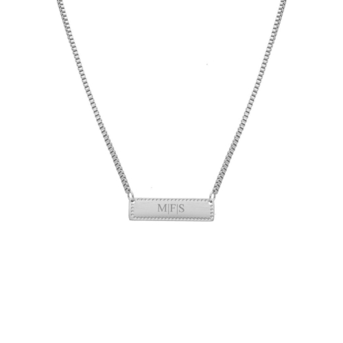 Graveerbare vintage bar ketting 