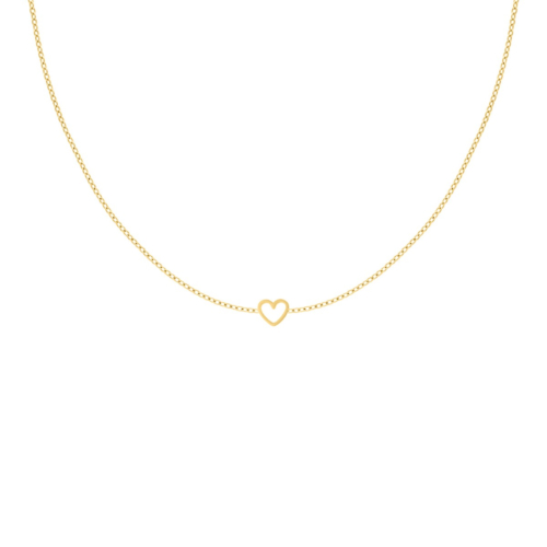 Ketting met 1 hartje goudkleurig