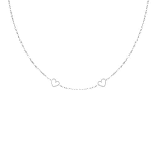 Ketting met 2 hartjes