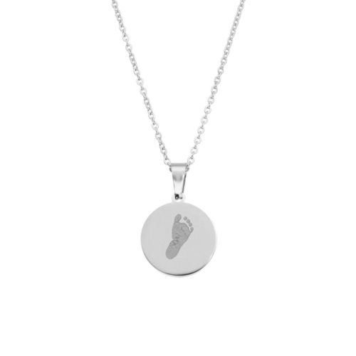Graveerbare ketting voetafdruk