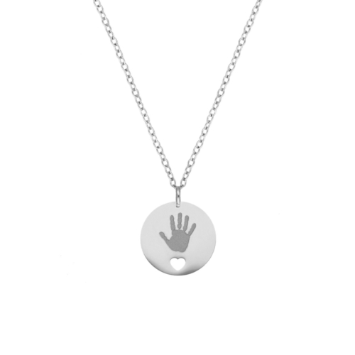 Ketting zilver handafdruk