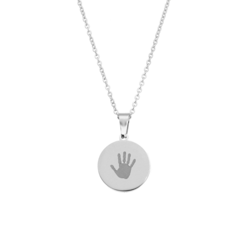 Ketting zilver handafdruk