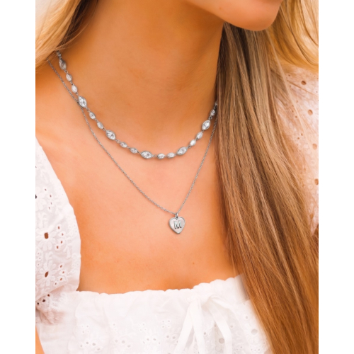 Letter ketting luxury heart