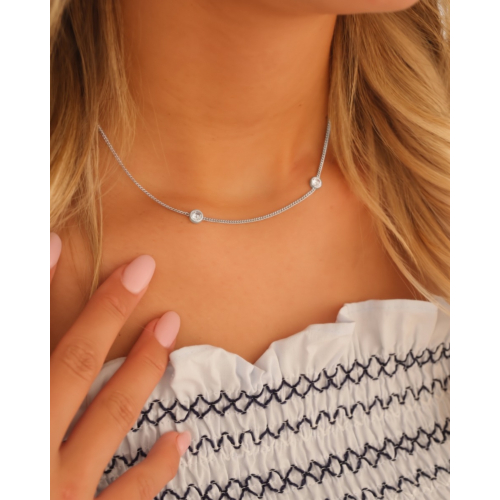 Loved ones ketting 2 steentjes