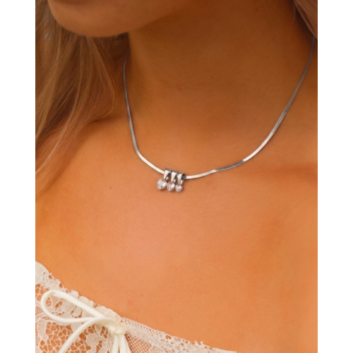 Familieketting met hartjes