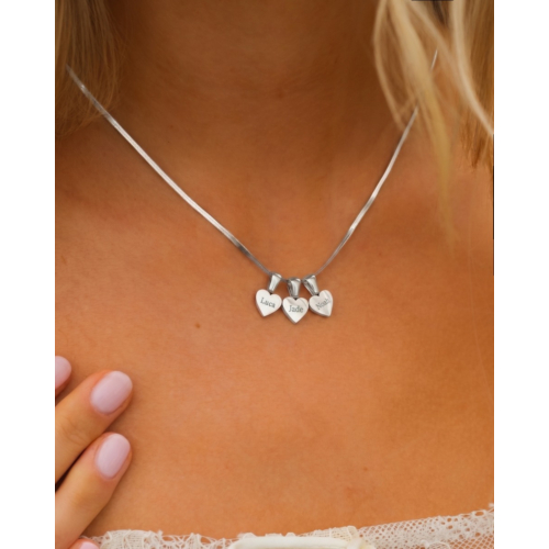 Graveerbare hartjes ketting