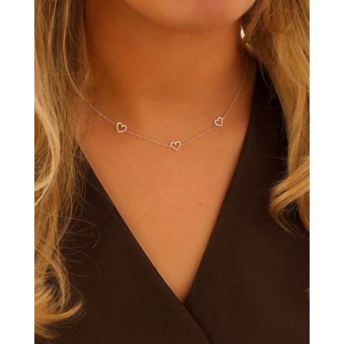 Ketting met 3 hartjes