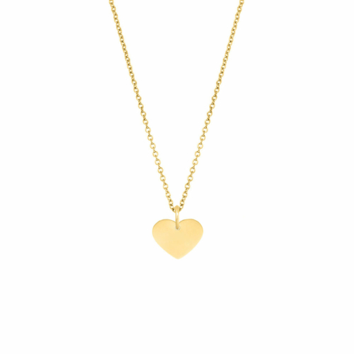 Kinder ketting met hartje goudkleurig