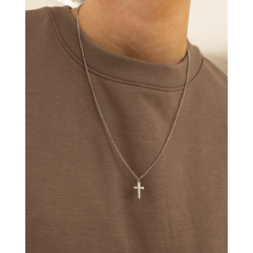 Heren ketting met kruis