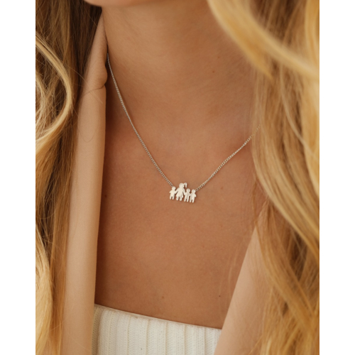 Ketting moeder en drie kinderen