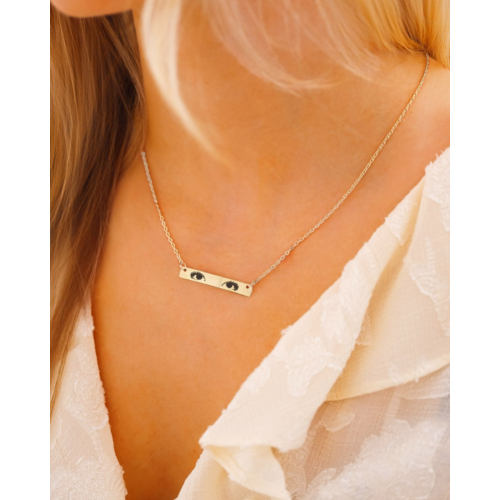 Graveerbare ketting met ogen