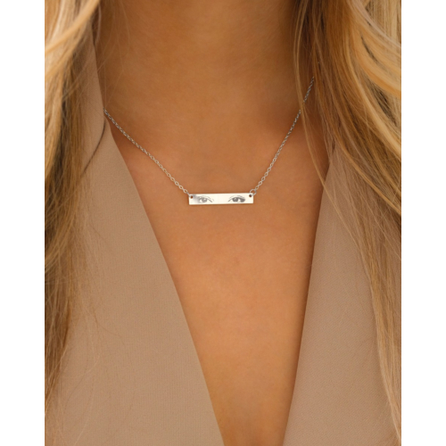 Graveerbare ketting met ogen