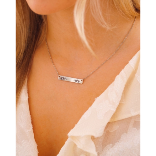 Graveerbare ketting met ogen