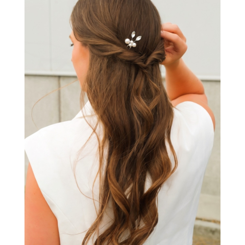 Haarpin bruid minimalistische parel