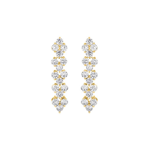 Crystal Elegance Oorbellen goudkleurig 
