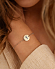 Zilveren armbandje met voetafdruk