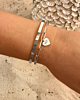 Zilveren armparty met bangle