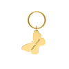 Gouden sleutelhanger vlinder