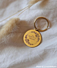 Gouden graveerbare sleutelhanger