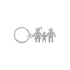 Sleutelhanger man vrouw en kind