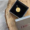 Gouden dierenpenning in doosje