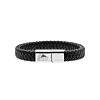 Leren mannen armband met handschrift