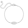 Armband 2 initialen ovaal