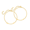 Moeder & dochter armband infinity & heart goudkleurig